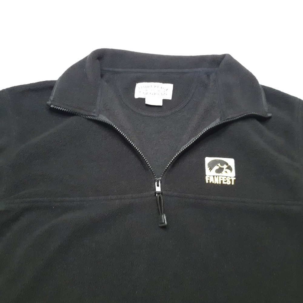 Timberline Colorado Sweatshirt Mens Large Black Fanfest Fleece Pullover Hawkeyes - Picture 8 of 16